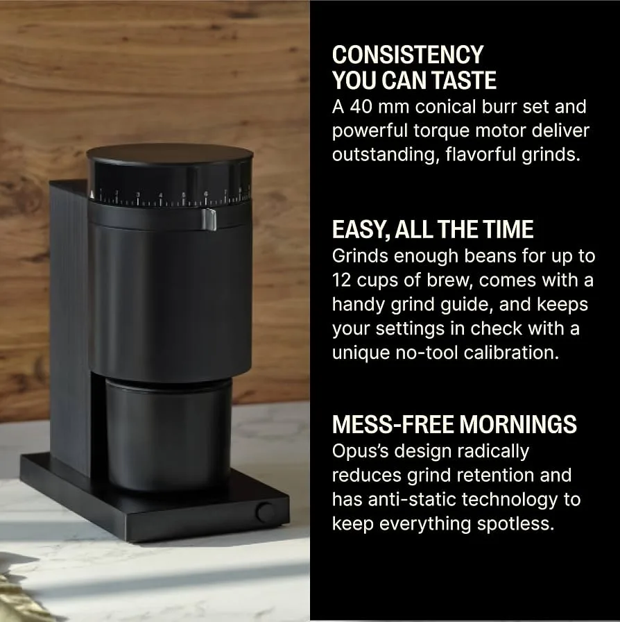 Fellow Opus — Amazon.com: Fellow Opus Conical Burr Coffee Grinder, 41 Settings, Ant