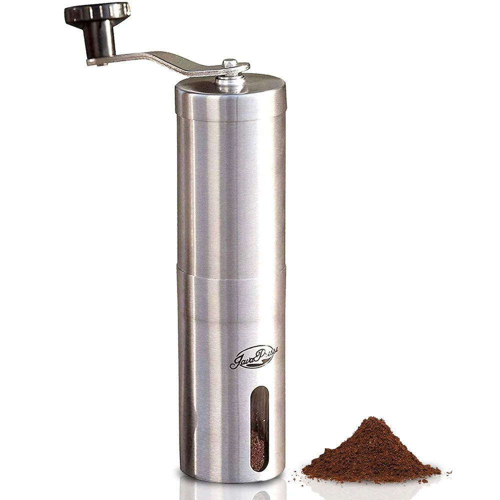 JavaPresse Manual Coffee Grinder — JavaPresse Manual Coffee Grinder with Adjustable Setting - Conical Bur