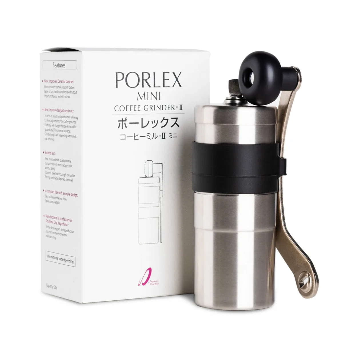 Porlex Mini II — PORLEX MINI II - HAND GRINDER – Basal-USA