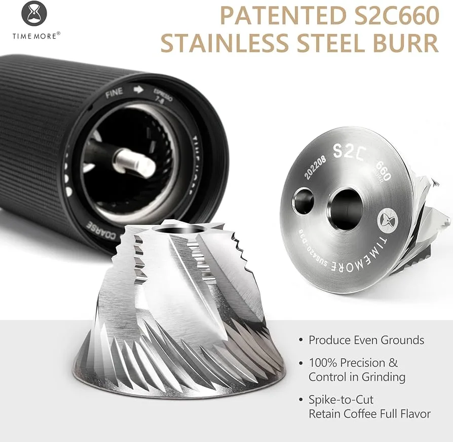 Timemore C3 ESP — Amazon.com: TIMEMORE Chestnut C3 ESP Pro Hand Coffee Grinder, Stainles